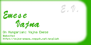 emese vajna business card